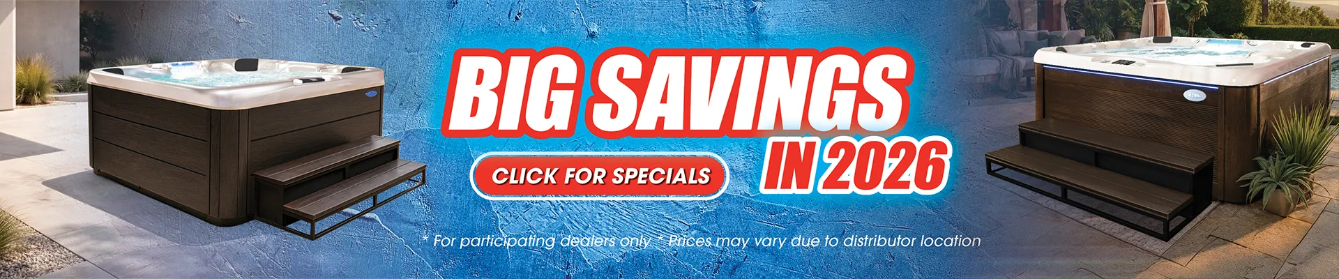 Calspas hot tub being used in a family setting - Mesquite