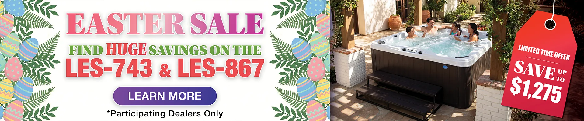 Calspas hot tub being used in a family setting - Mesquite